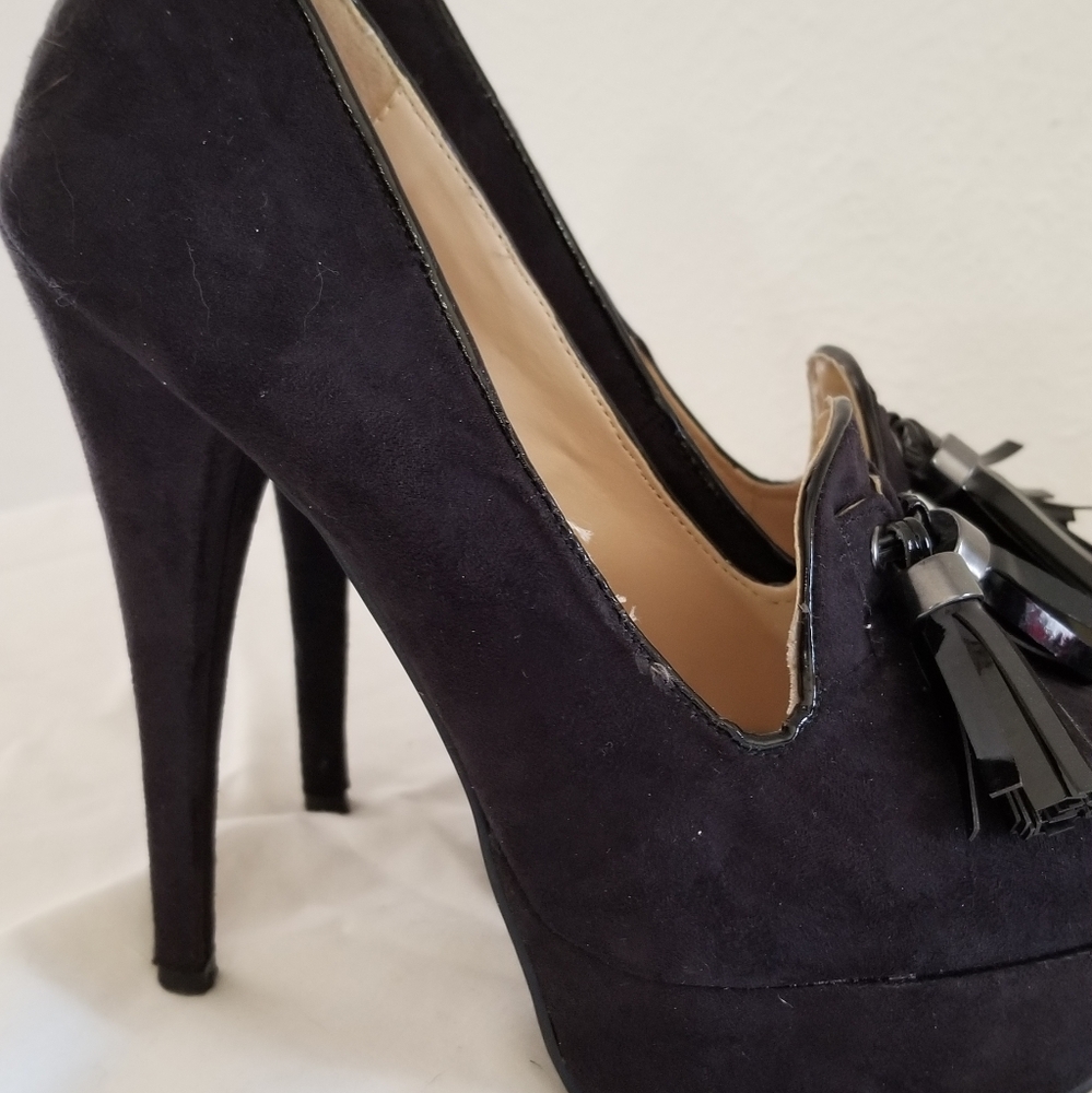 Shoedazzle Platform Pump Heeled Loafer sz 6
